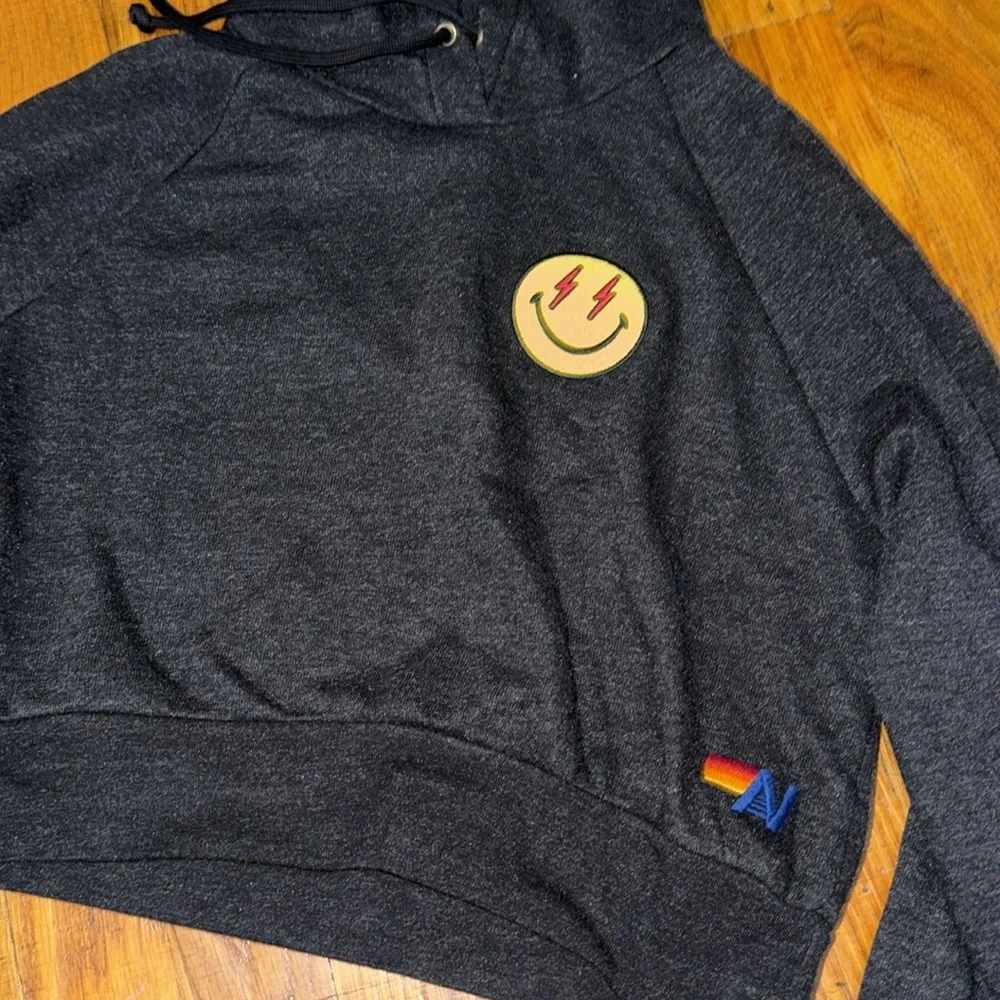 Brand new  Cropped Smiley hoodie - Image 2