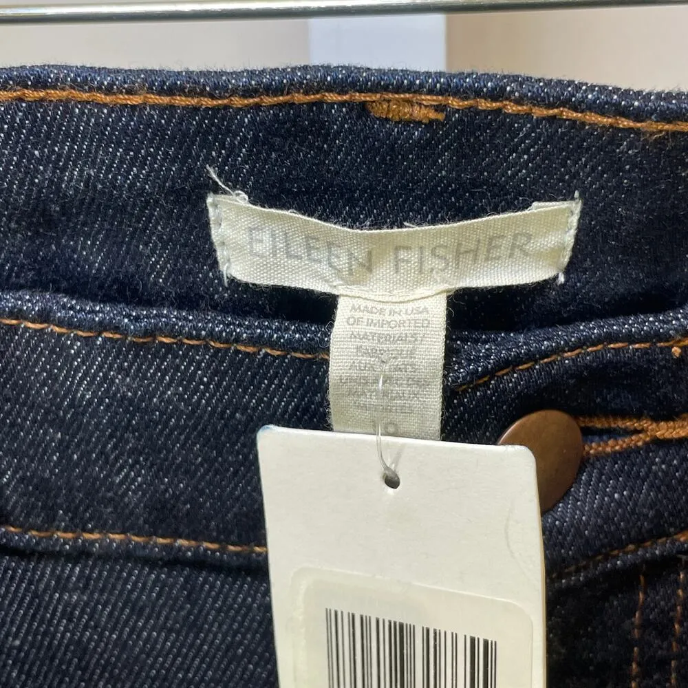 NWT Eileen Fisher Organic Cotton Jeans - Women Size 10  - Blue - Image 6