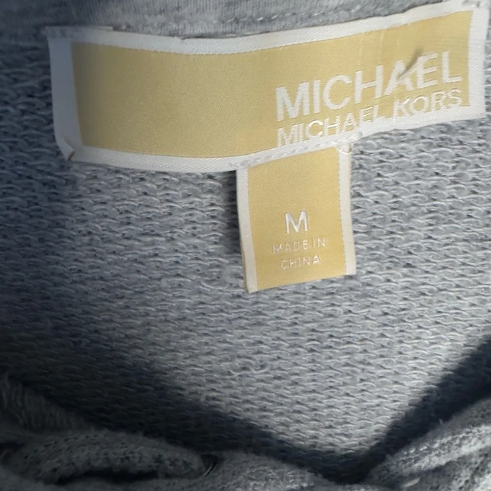 MICHAEL Michael Kors Hooded Sweatshirt with Rhinestone MK logo. Size Medium - Image 5