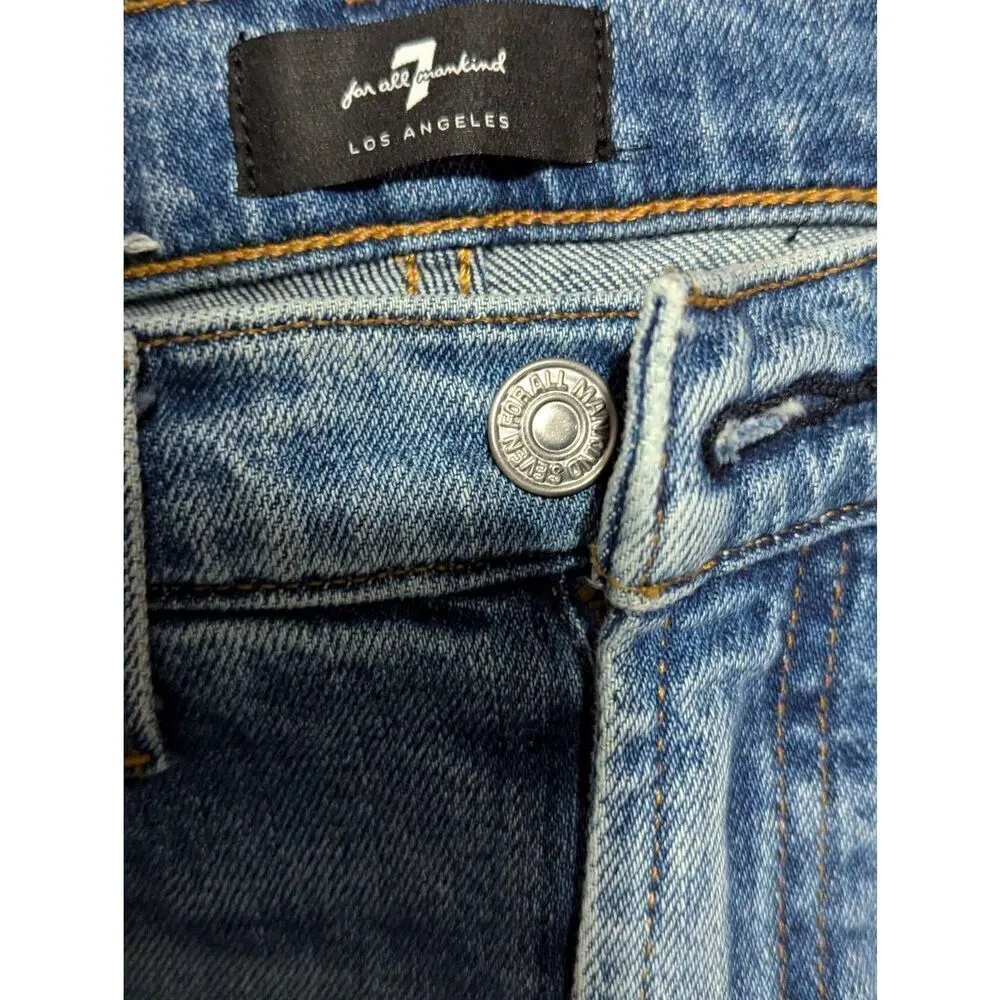 7 for all mankind high-waist slim kick jeans size 24 - Image 6