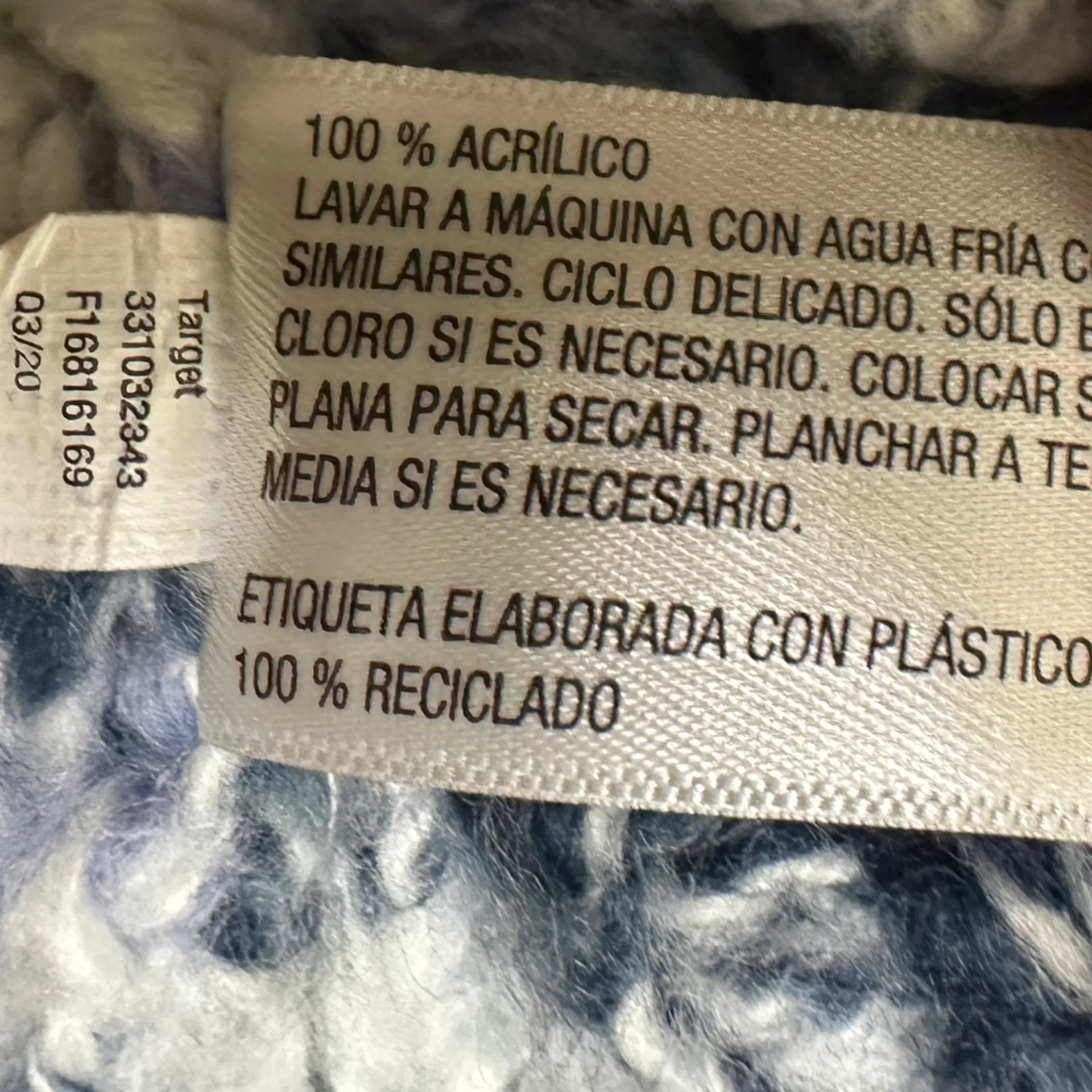 Wild Fable Blue Watercolor Knit Crewneck Sweater Women's Sz Large - Image 10