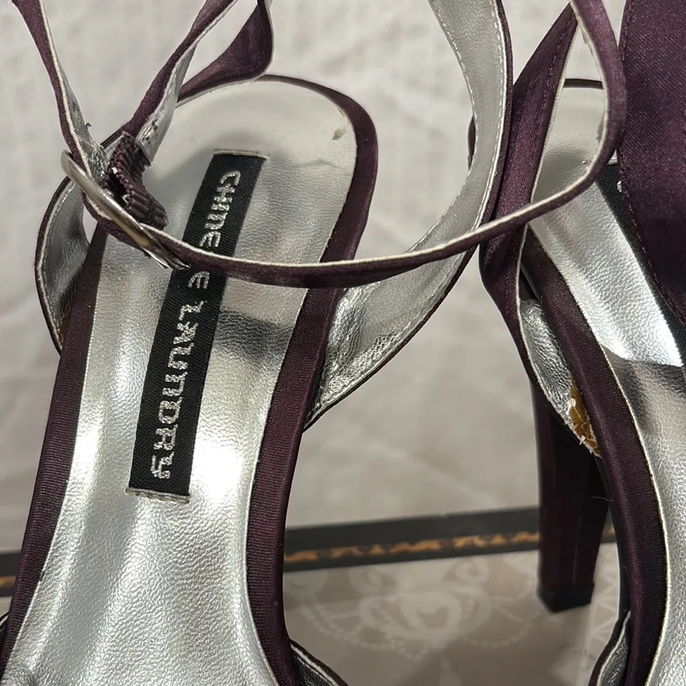 Y2K Chinese Laundry Platform Satin Heels - Image 7