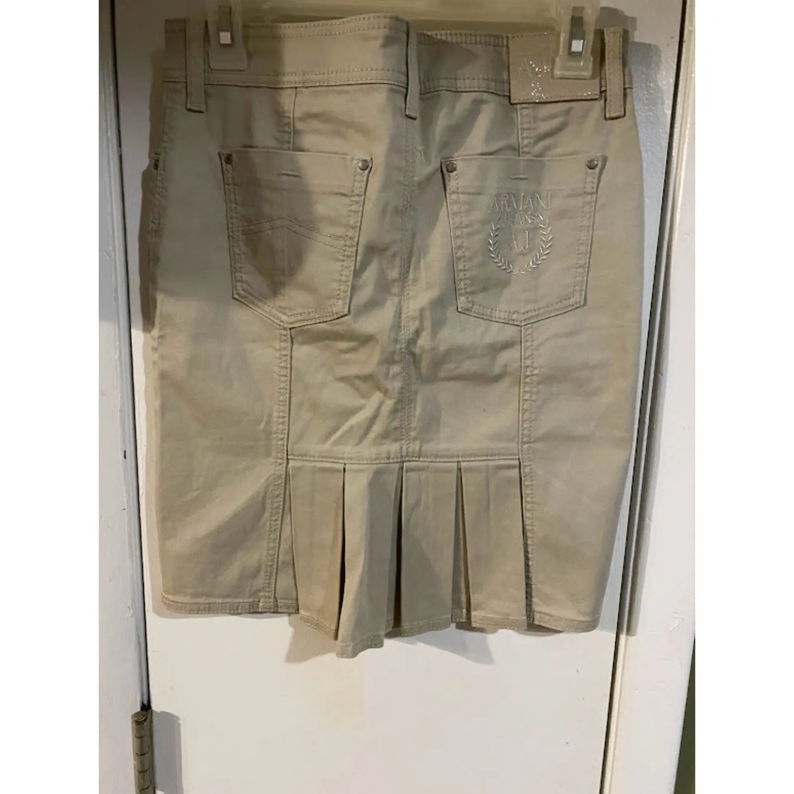 Armani jeans Tan Skirt Size 2 - Image 3