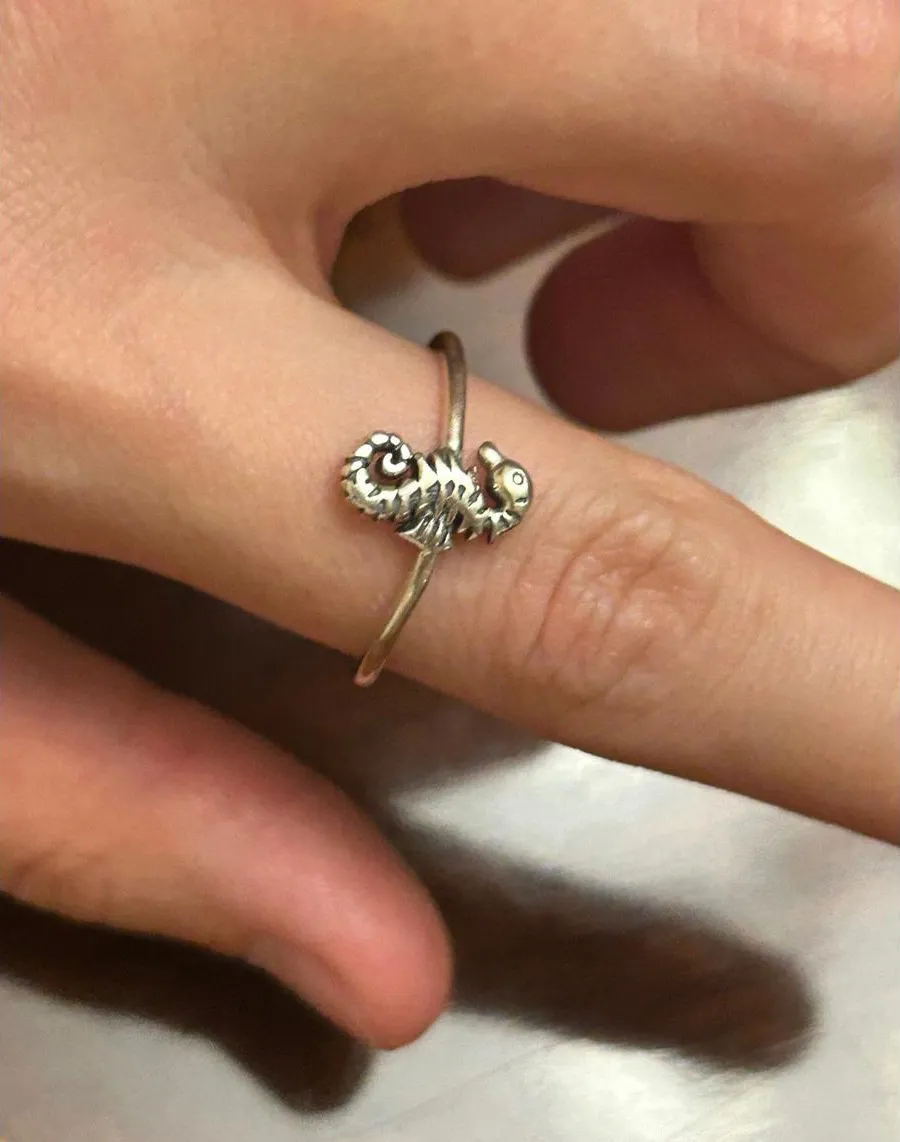 ring band sterling silver 925 beautiful unique lot a82 10.25 - Image 1