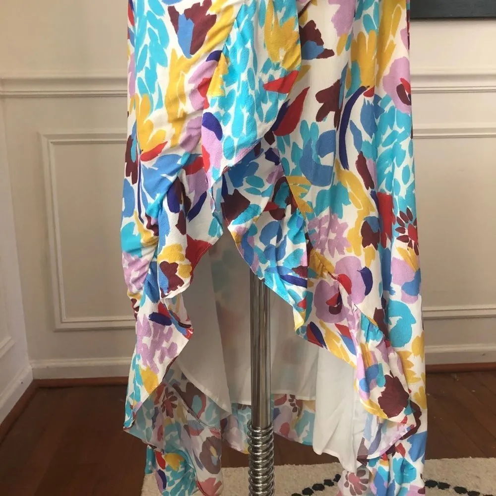 NWT Capulet Louisa Floral Wrap Ruffle Skirt S - Image 4