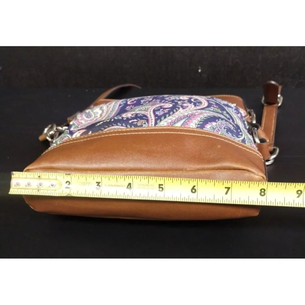 Women's Brown/Multicolor Chaps Adjustable Crossbody SKU 1828 - Image 6