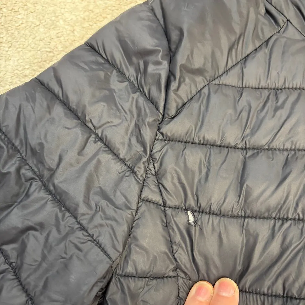 Save The Duck Ultra Light Hooded Puffer Jacket Size 2 Black - Image 5