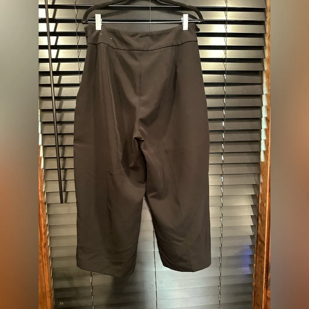 EXPRESS Super High  Black Waisted Straight Ankle Pant - Image 3