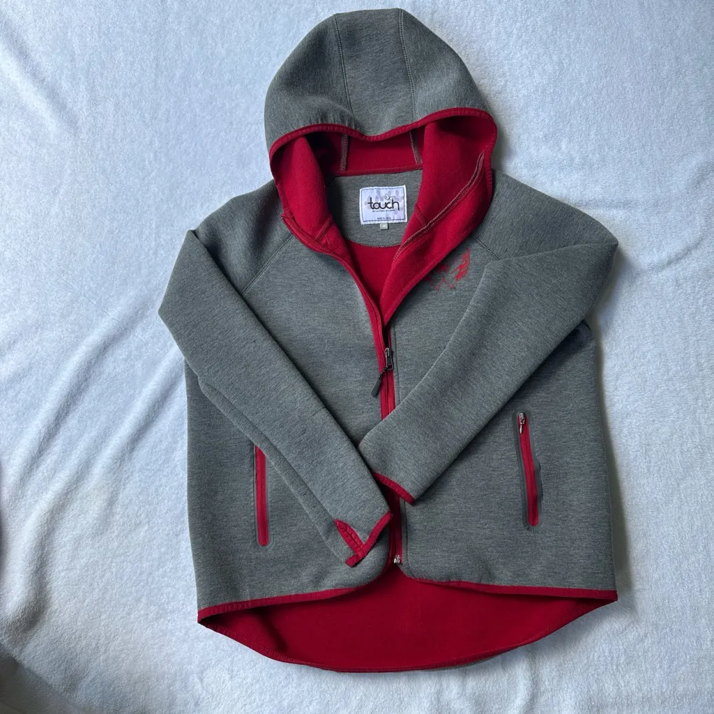Touch by Alyssa Milano Red Jacket with Gray Lining size M Size M - Image 4
