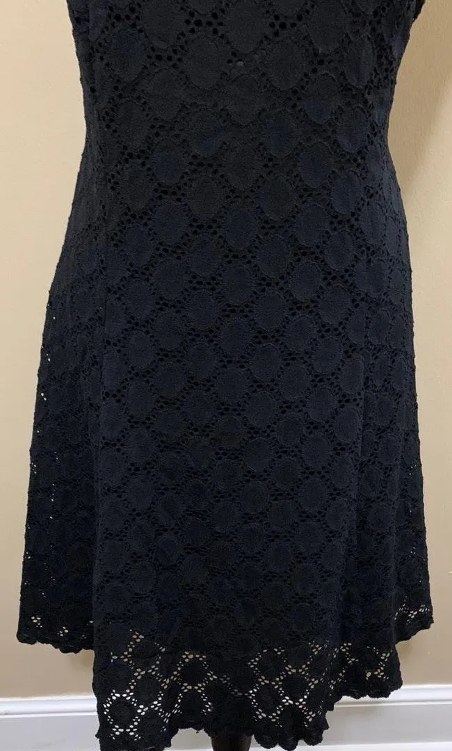 Black Sleeveless Lace Dress 12 - Image 8