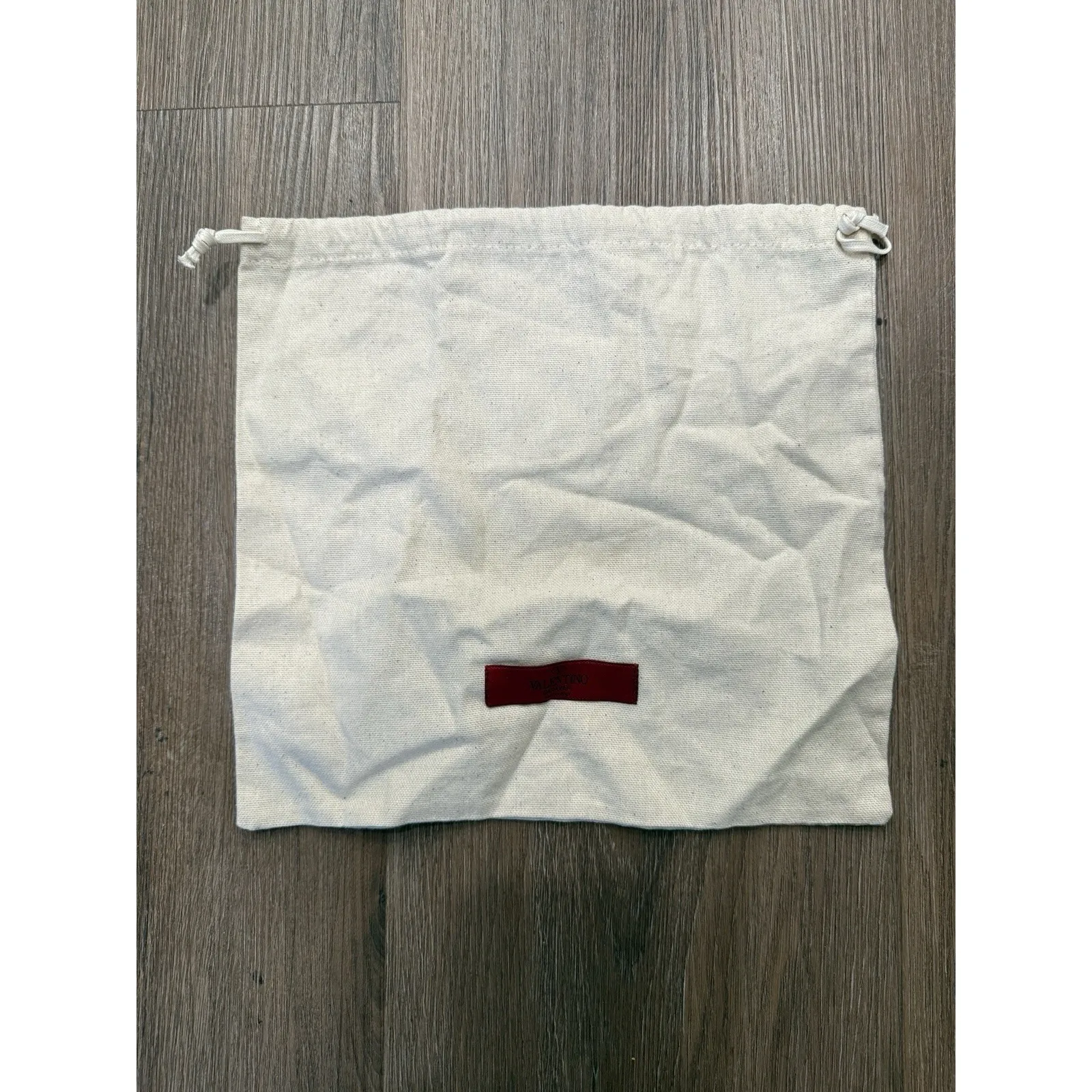 Valentino Garavani COTTON  Dust bag Light Beige Natural Color Size 11.5X12 - Image 2