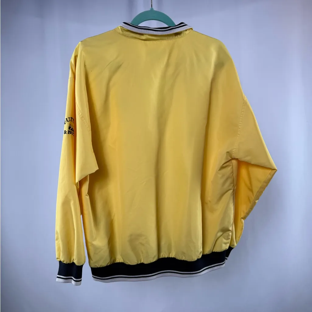 Cutter & Buck Quarter Zip Whiskey Creek Windbreaker Jacket in Yellow Large - Image 4