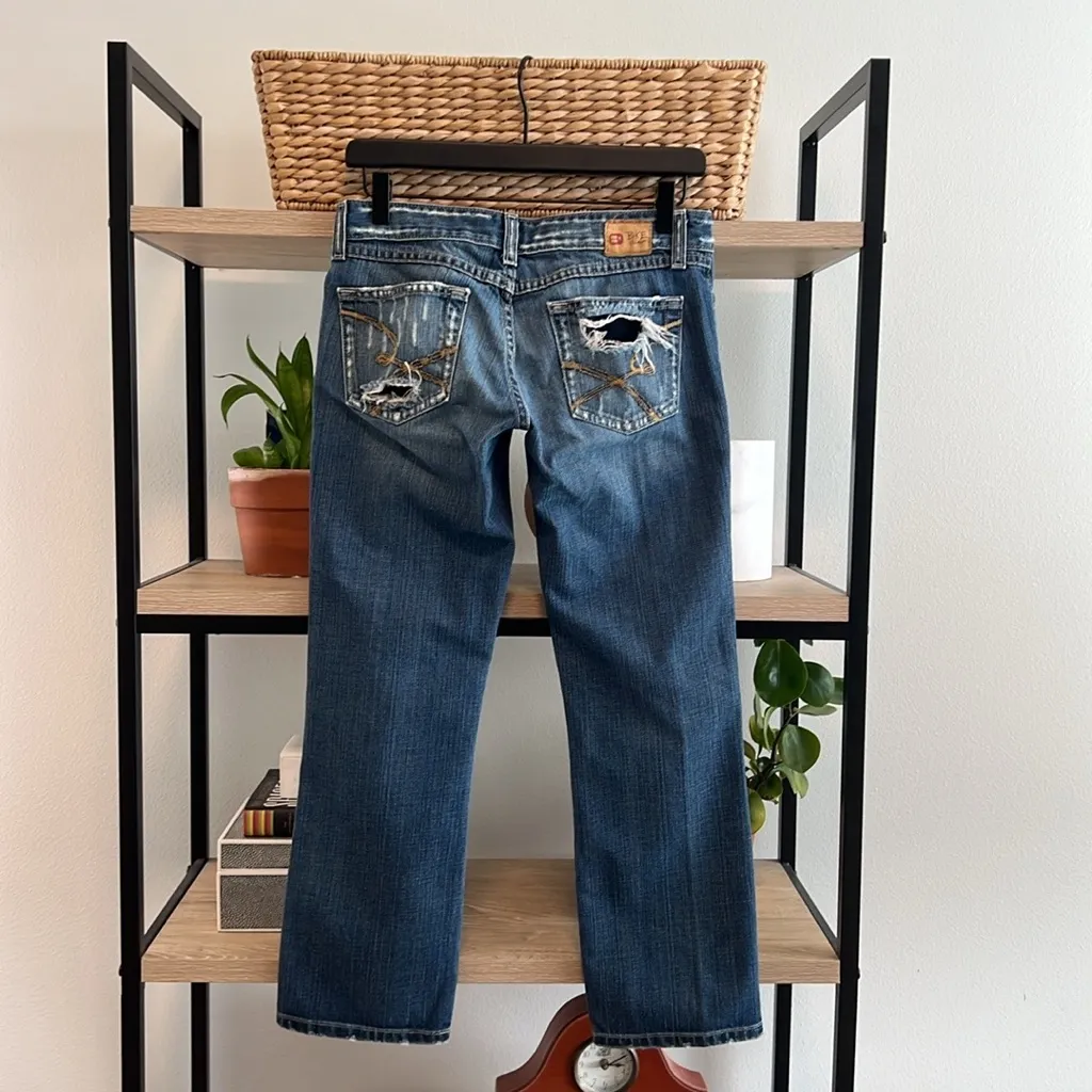 BKE Star Low-Rise Crop Distressed Jeans, 27 - Image 4