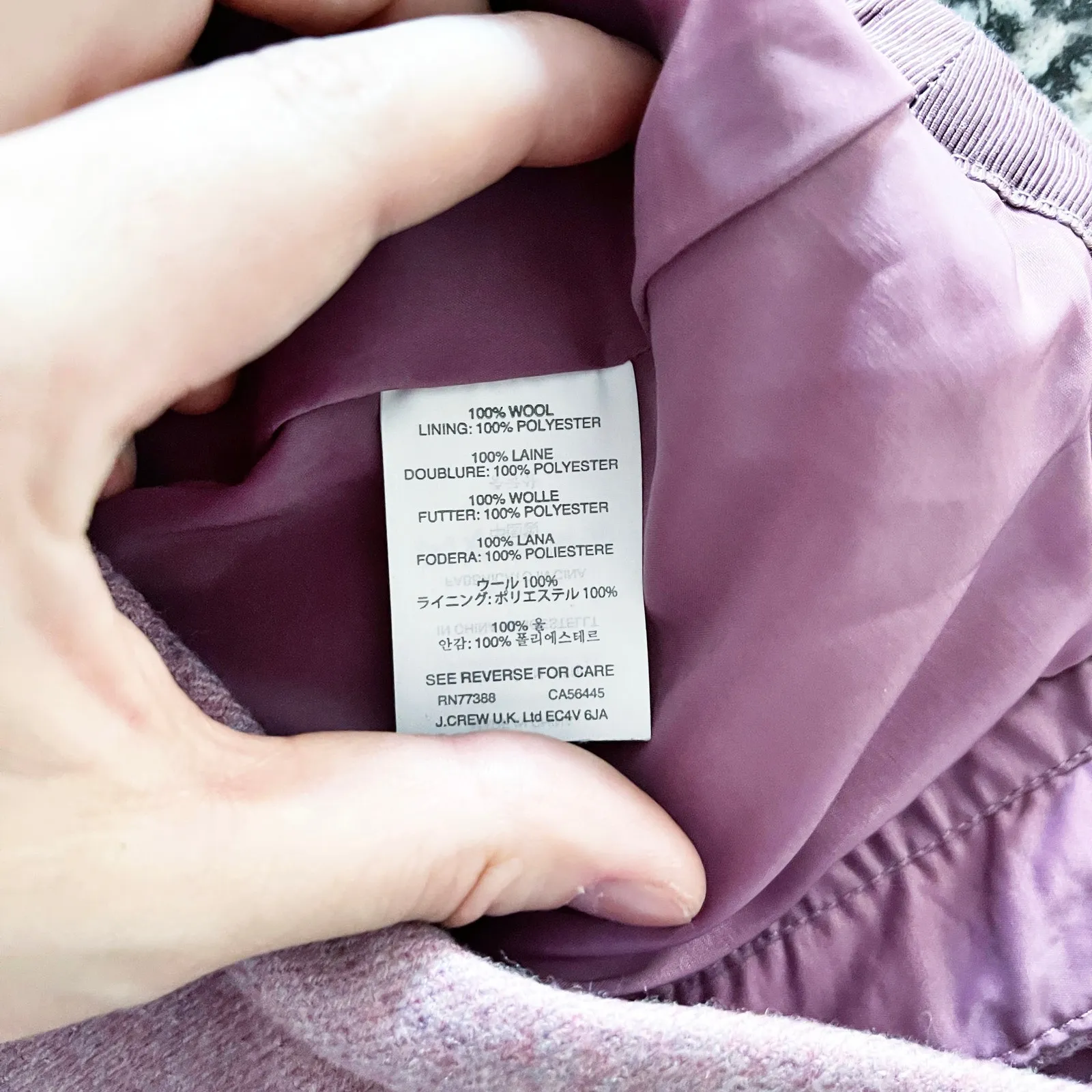 J.Crew Wool Zip Pencil Skirt in Orchid - Image 6