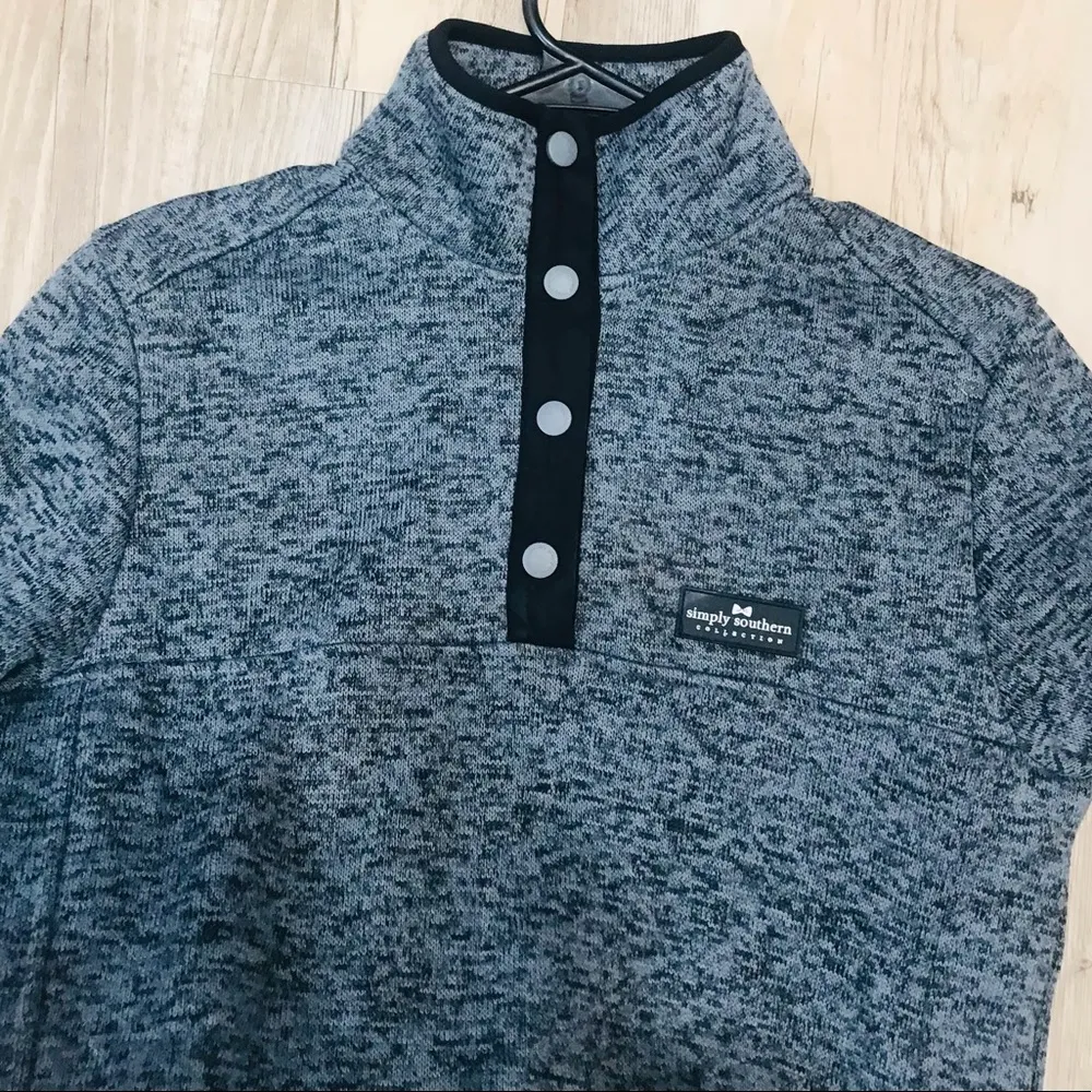 SIMPLY SOUTHERN KNIT SNAP PULLOVER Small - Image 6