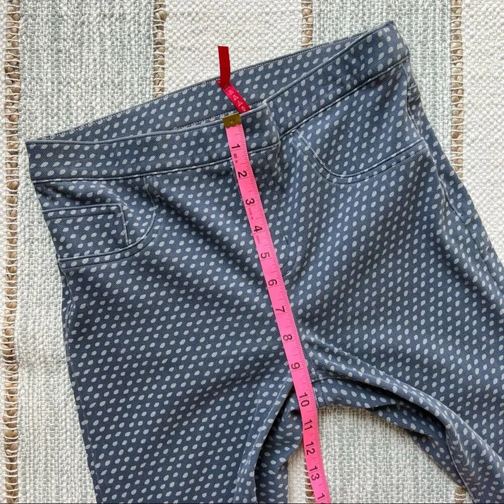Spanx Jenish Blue Painted Dot Ankle Leggings Women’s Medium - Image 6