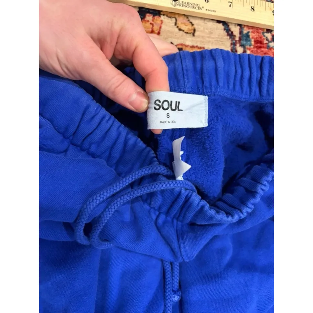 SOUL Single Stitch Sweatpants Blue Joggers Graphic Logo Men/Women S USA Cotton - Image 5