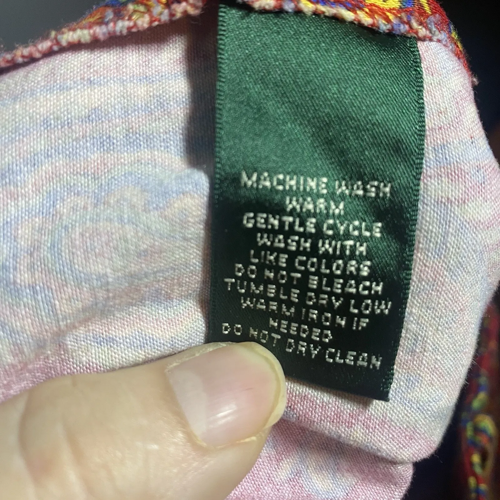 Lauren Ralph Lauren Womens Pants Red Paisley Straight Leg Stretch Petite Size 8P - Image 4