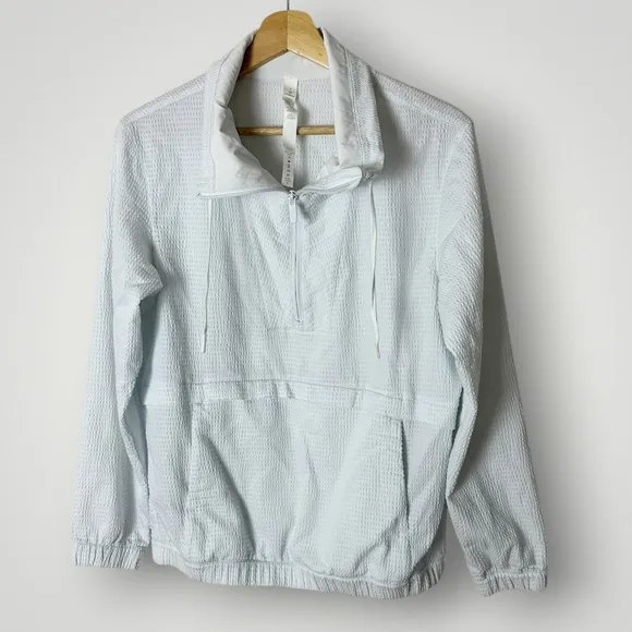 Lululemon  Pack‎ Light Pullover Iced Iris Blue Size 4 Half Zip Windbreaker Jacket - Image 3