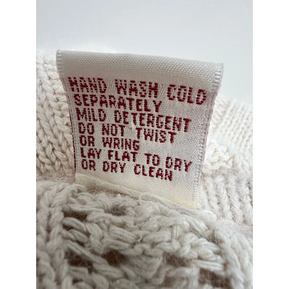 Reference Point Vintage  Angora Wool Blend Button Up Cardigan Large - Image 9