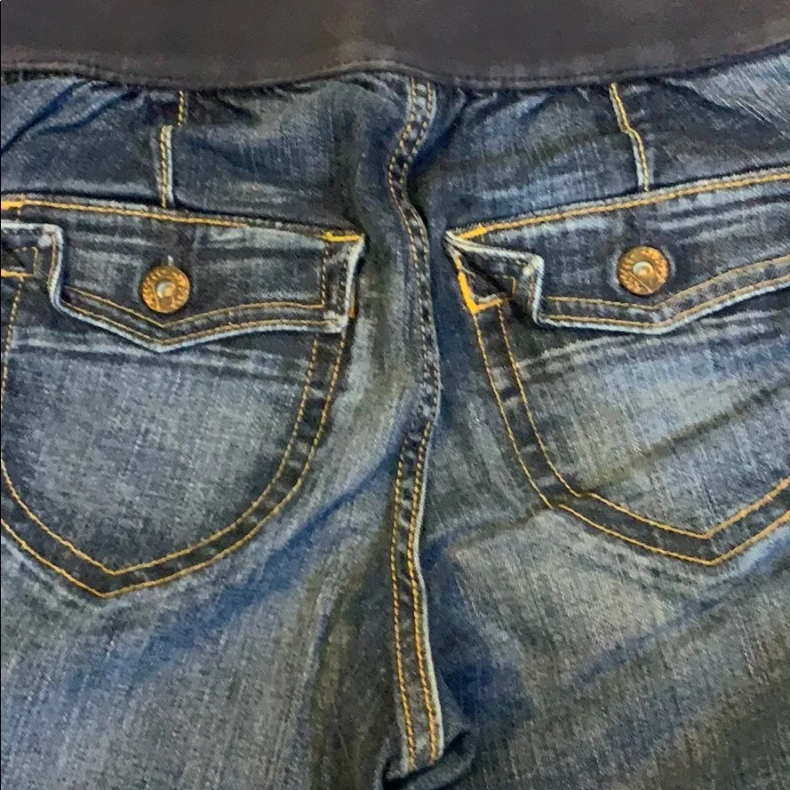 Size 2 Gap Maternity Capris Cropped Denim Jeans - Image 6