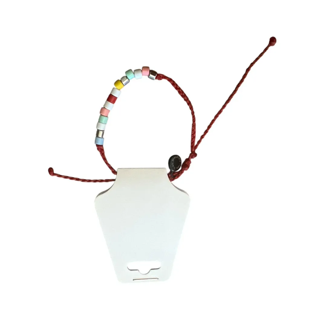 Pura Vida Colorful Beaded String Bracelets‎ on adjustable cord - Image 4