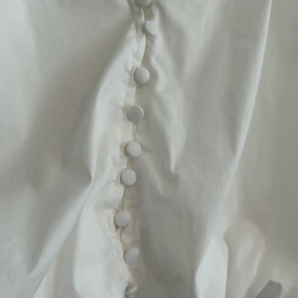 Bishop and Young Ivory Bubble Hem Top Cream Size M - Image 4