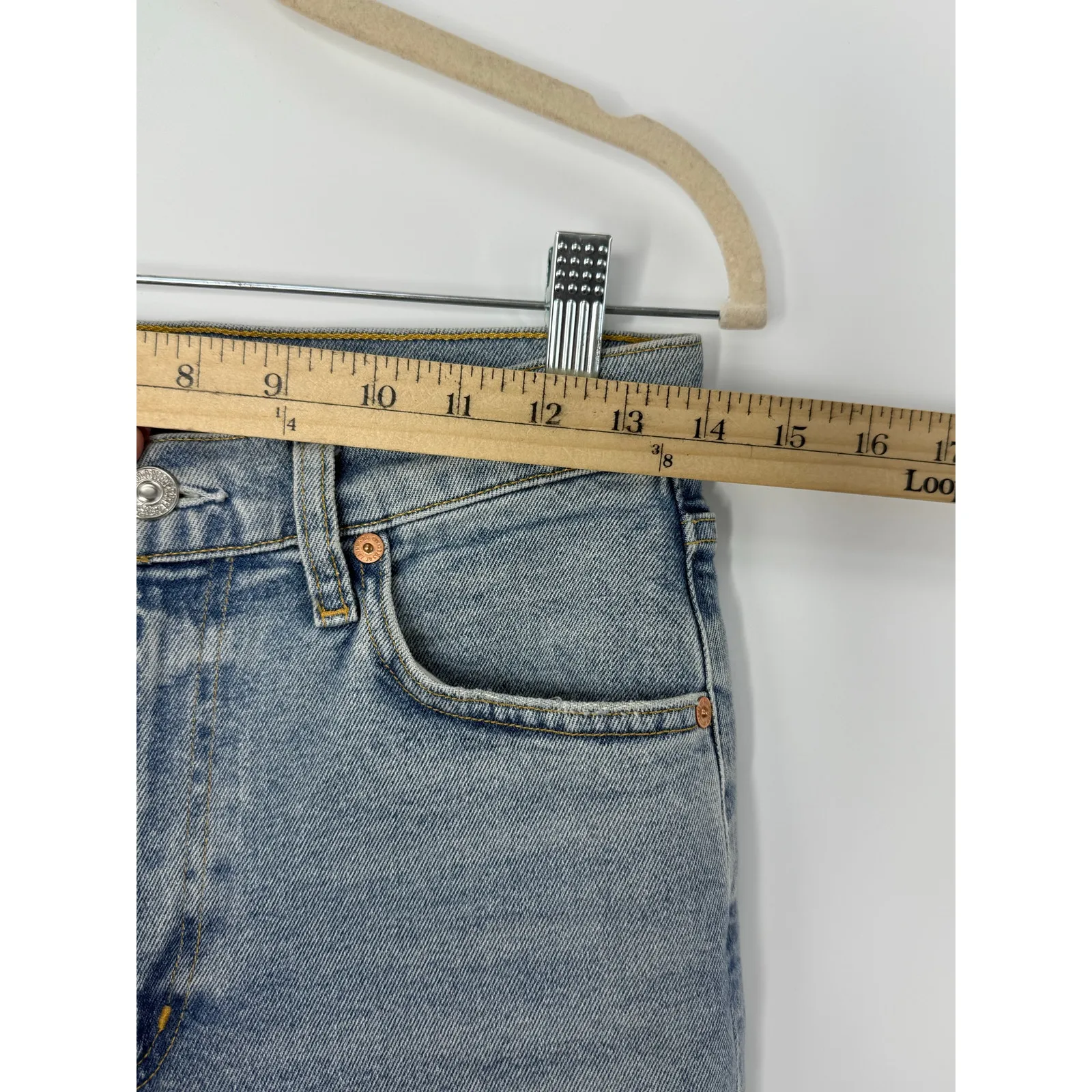 Citizens of Humanity Daphne Crop Jeans 26 High Rise Straight Raw Hem - Image 9