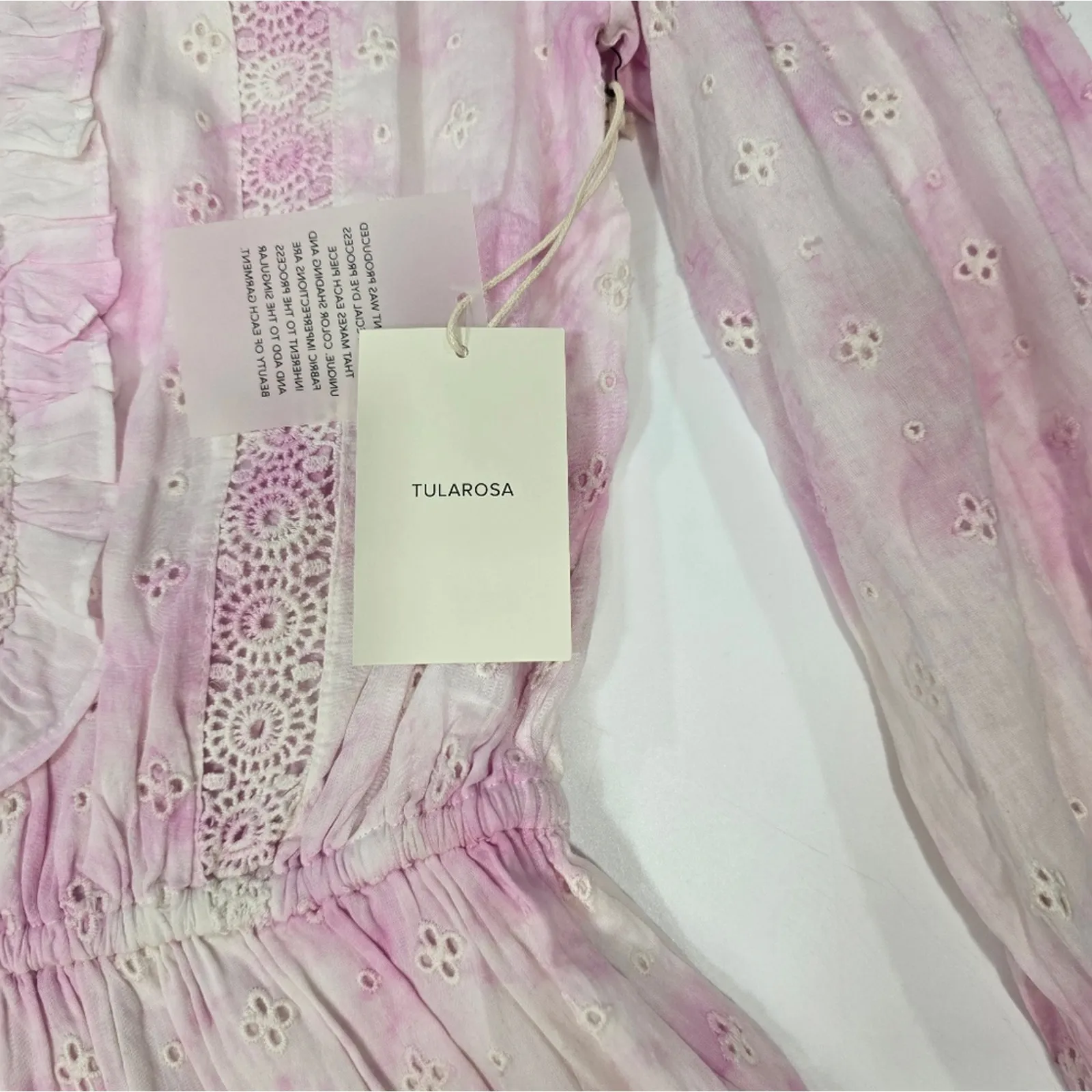 Tularosa Jordan Romper in Fuchsia Tie Dye Small - Image 5