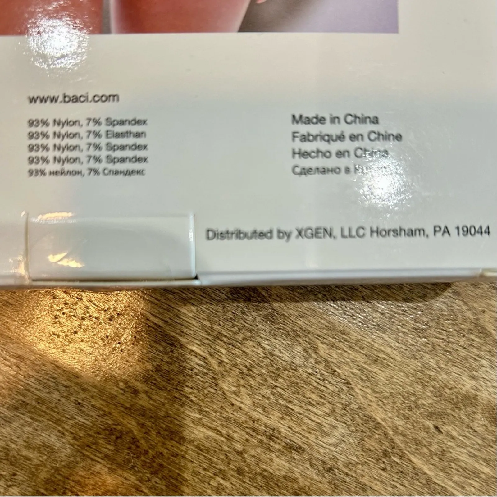 Baci Women’s Jacquard Bodysuit Lingerie Black Diamond One Size New in Package - Image 6