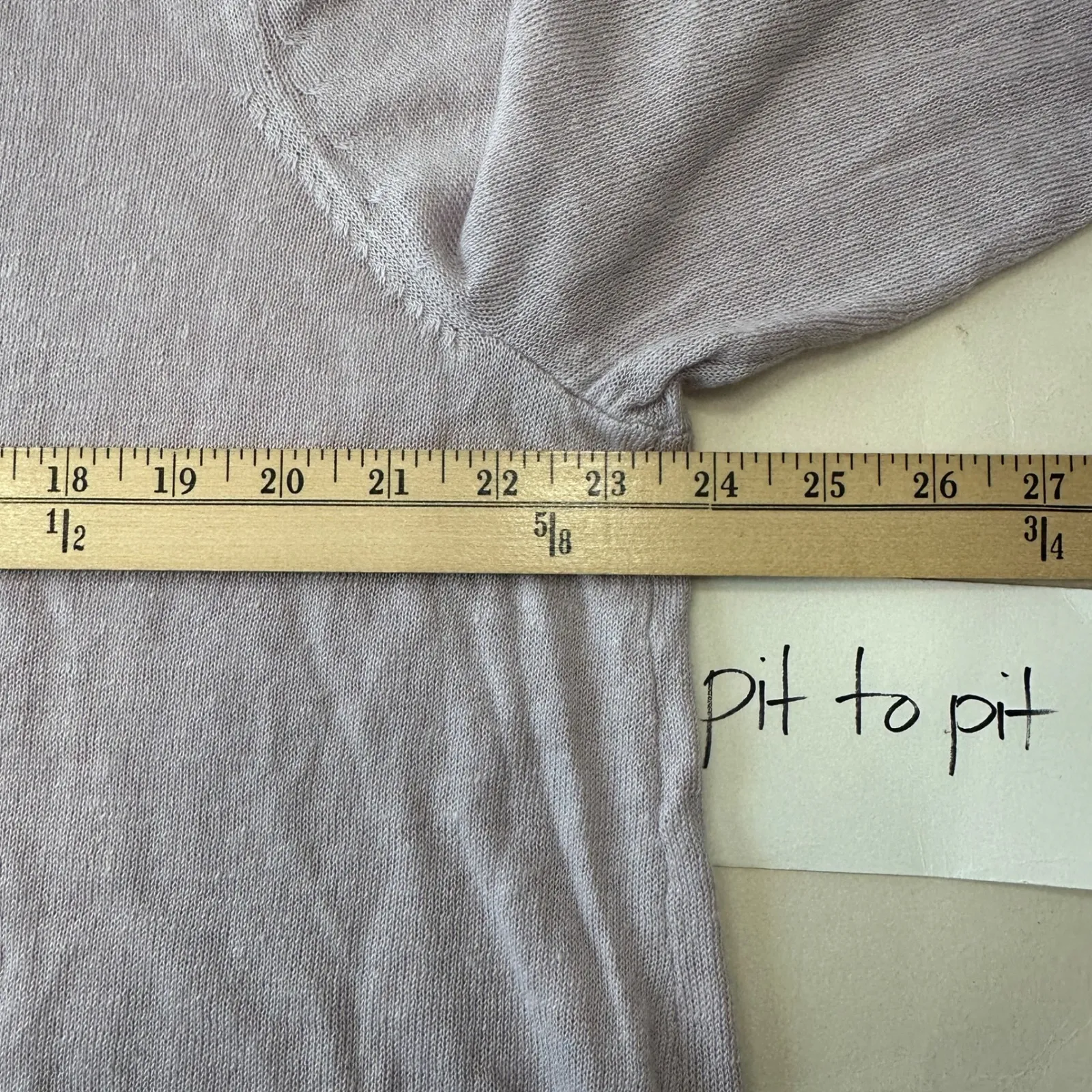 J. Jill Linen‎ Blend Knit Top Lightweight Casual Purple Tunic Womens XL - Image 10