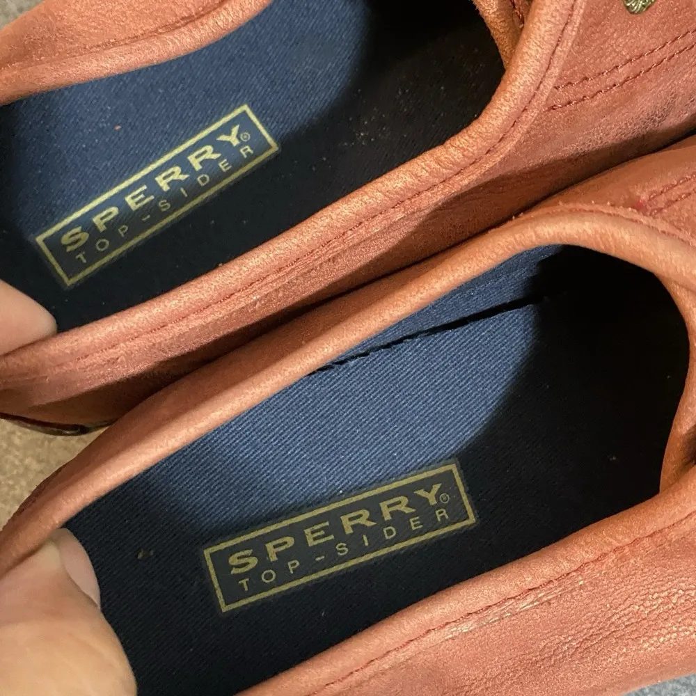 Sperry Top Sider Women 9M Pier-View Sneakers STS93415 Washed Red Upper Leather - Image 6