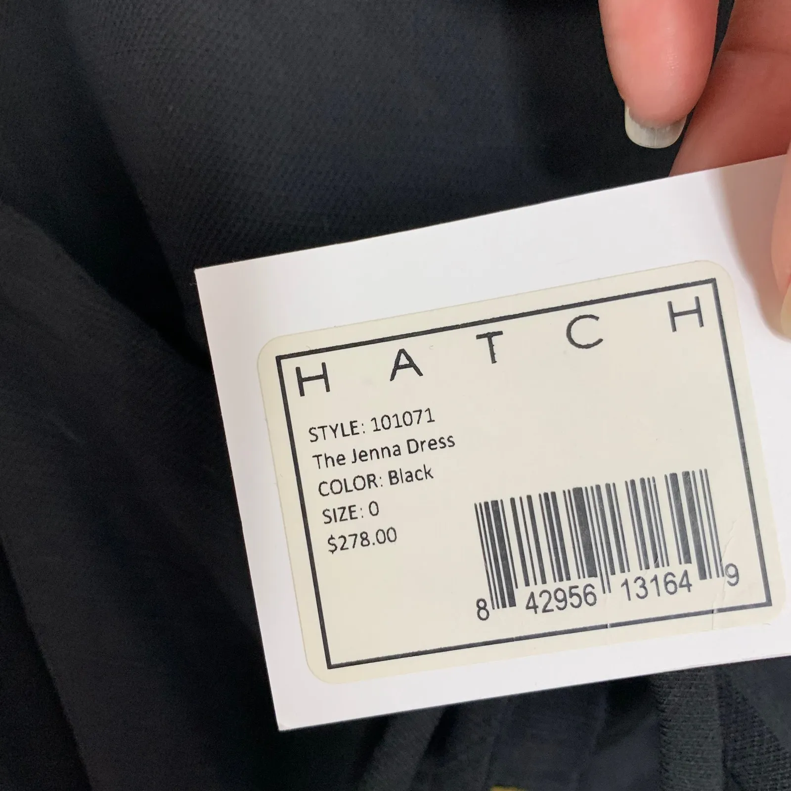 Hatch Collection Jenna Ruffle Button Front Midi Dress Black Maternity New Small Size undefined - Image 13