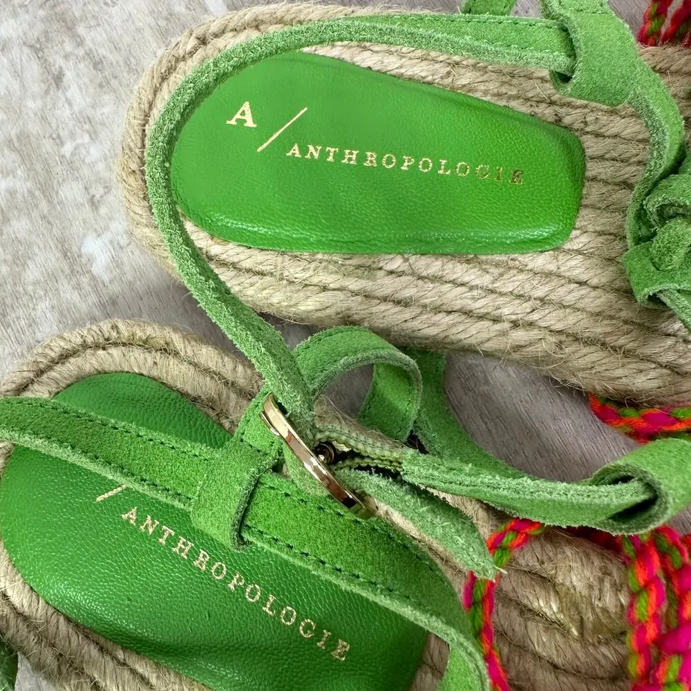 Anthropologie Fringed Rope Sandals - Image 3