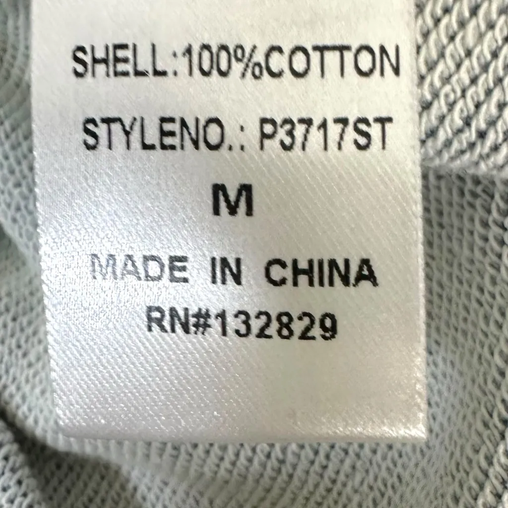 Miou Muse Oversized Washed Indigo Cotton Sweatpants Joggers Medium Blue - Image 10