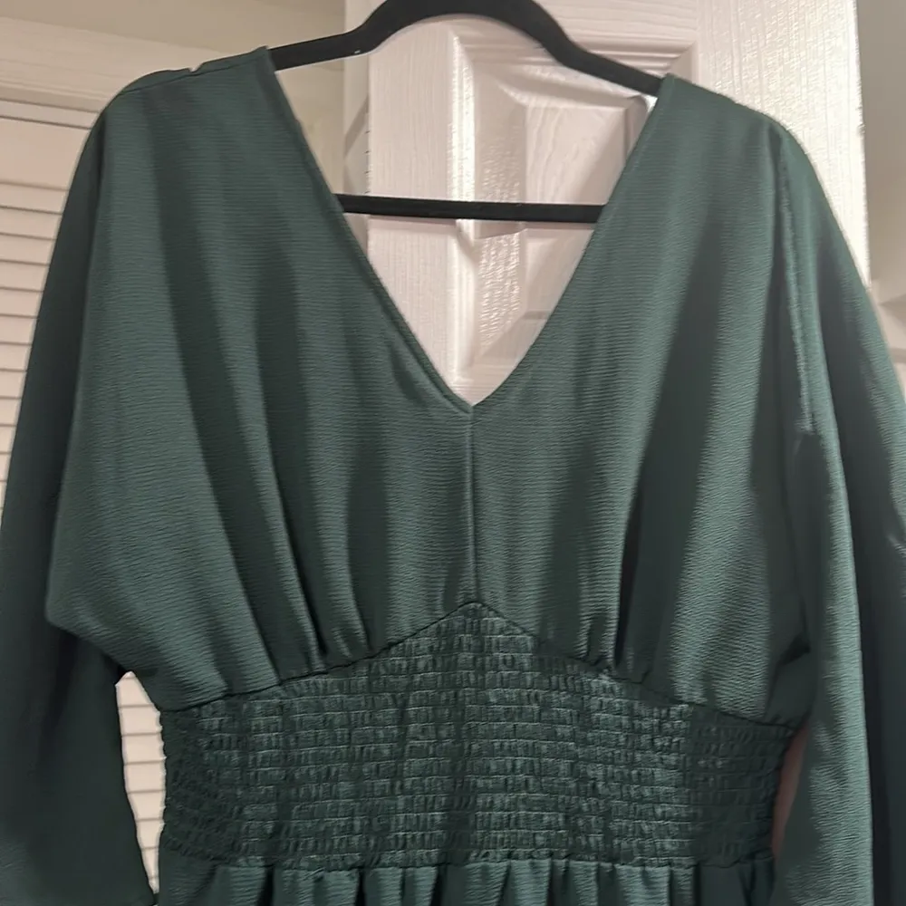 Bebop  dark army green wide leg jumpsuit - Image 3