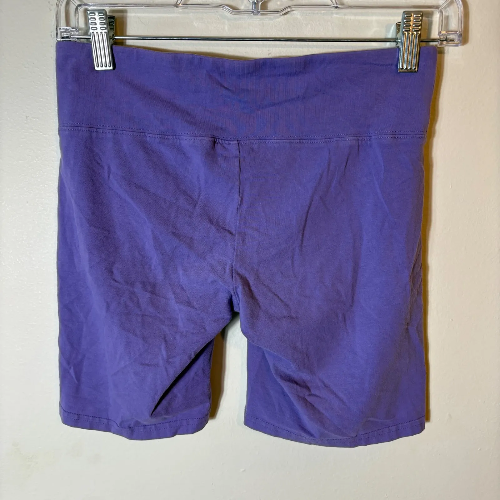 Tna Aritzia‎ Purple Cotton Blend Bike Shorts Athleisure Activewear Size Small - Image 2