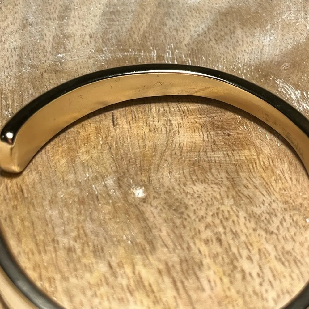 Lucky Brand Gold & Cream Enamel Cuff Bracelet - Image 13