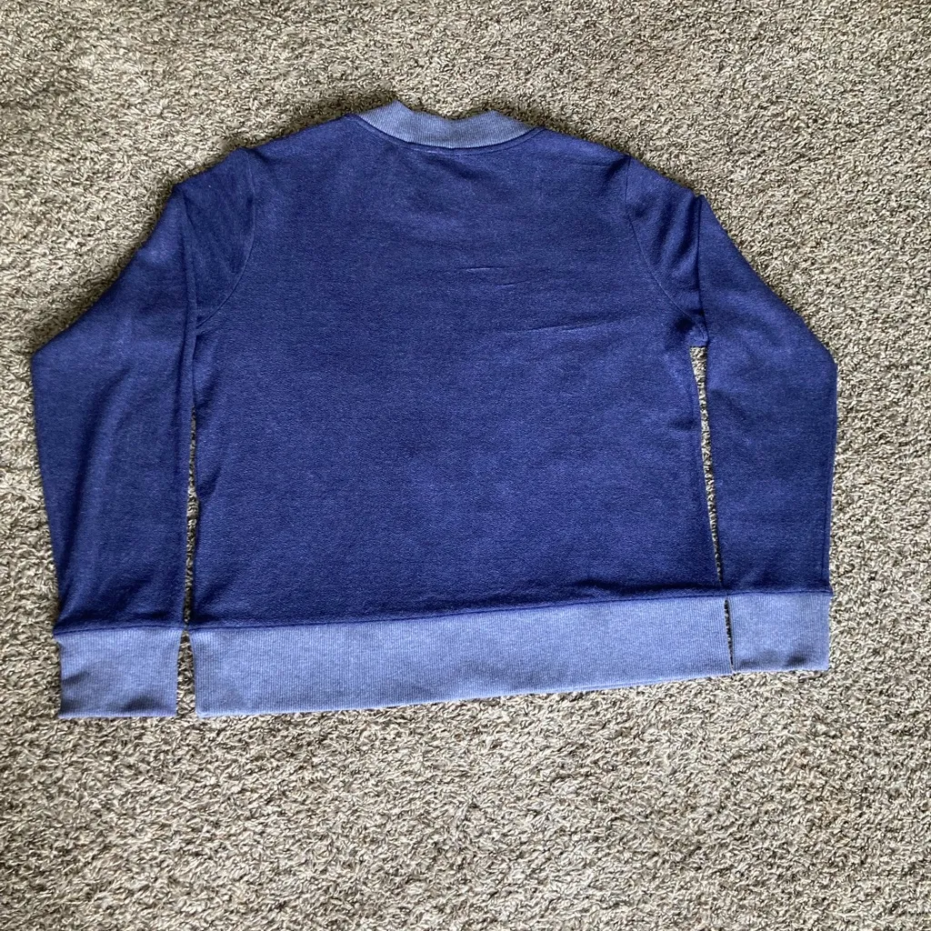 Calvin Klein Blue Crewneck Sweatshirt Size L ā Soft Cotton Blend Pullover - Image 7