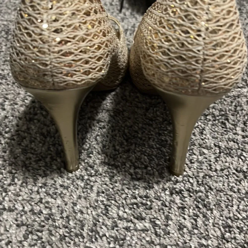 Audrey Brooke - Gold Sparkle Heels - 8 - Image 4