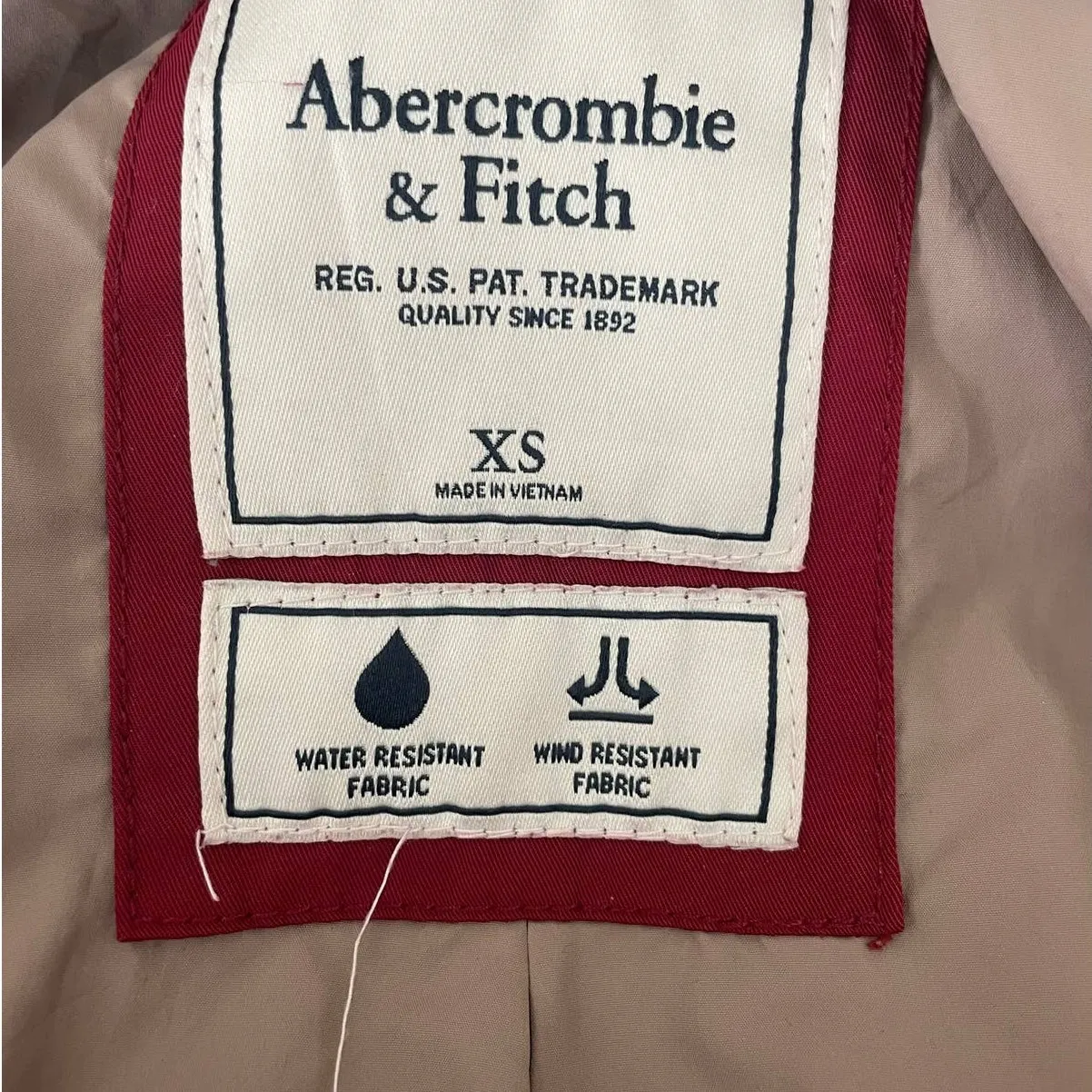 Abercrombie & Fitch Women Jacket XS Hiking Camping‎ Gorpcore Coastal Preppy Coat - Image 2