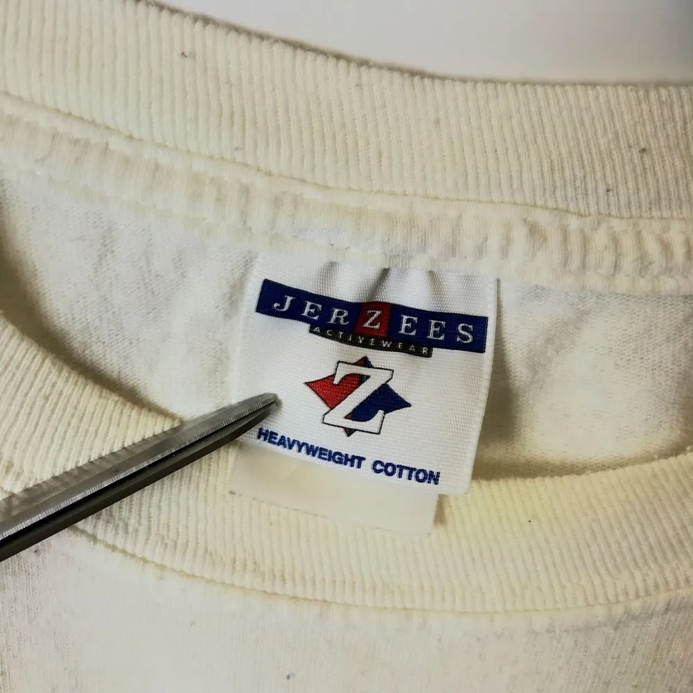 Vintage Y2K 2B Dedication Uh Oh Rap Tee Shirt White Graphic Tee Cotton Solid Size L - Image 4