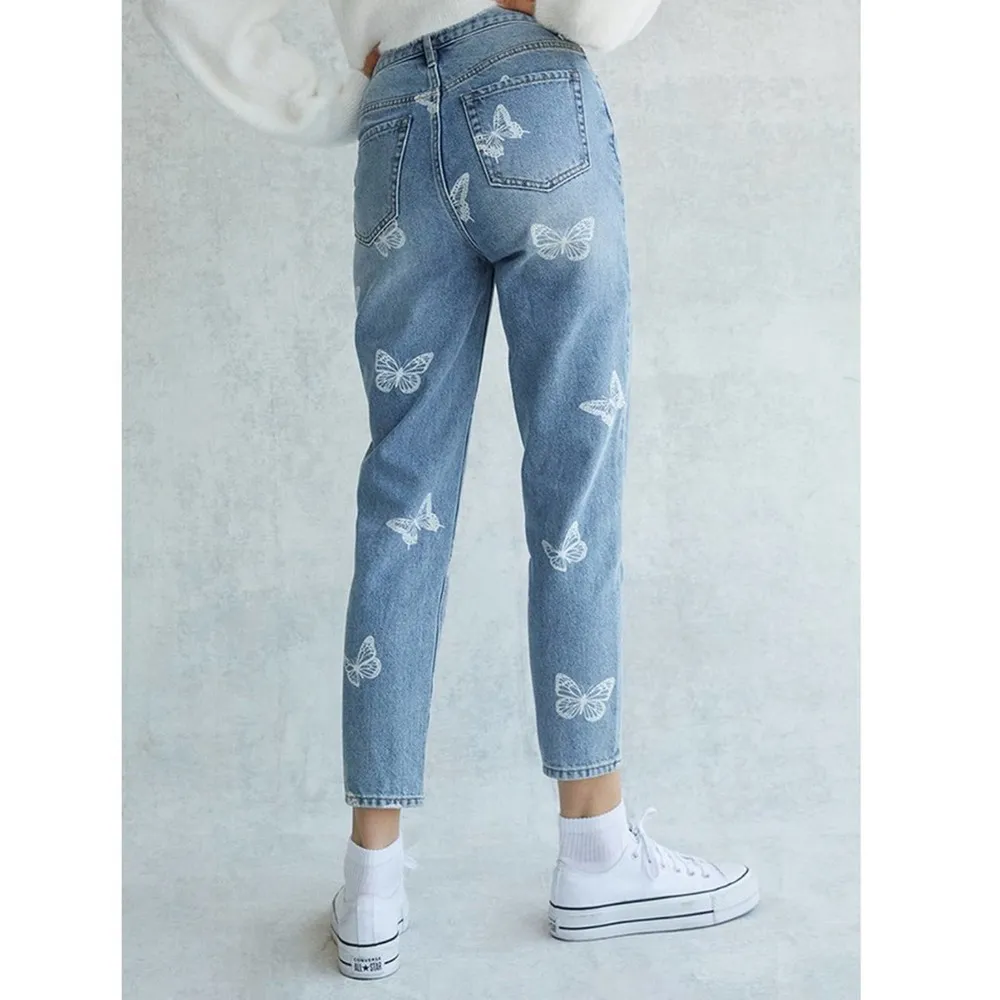 Pacsun Women’s Eco Butterfly Ultra High Waisted Slim Fit Jeans Size 25 - Image 8