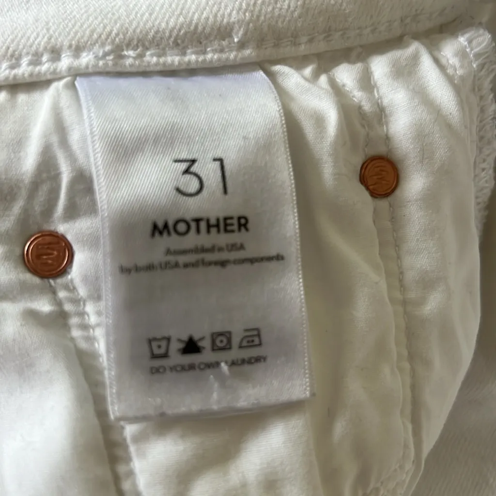 MOTHER 🤍 jeans White Size 31 - Image 5