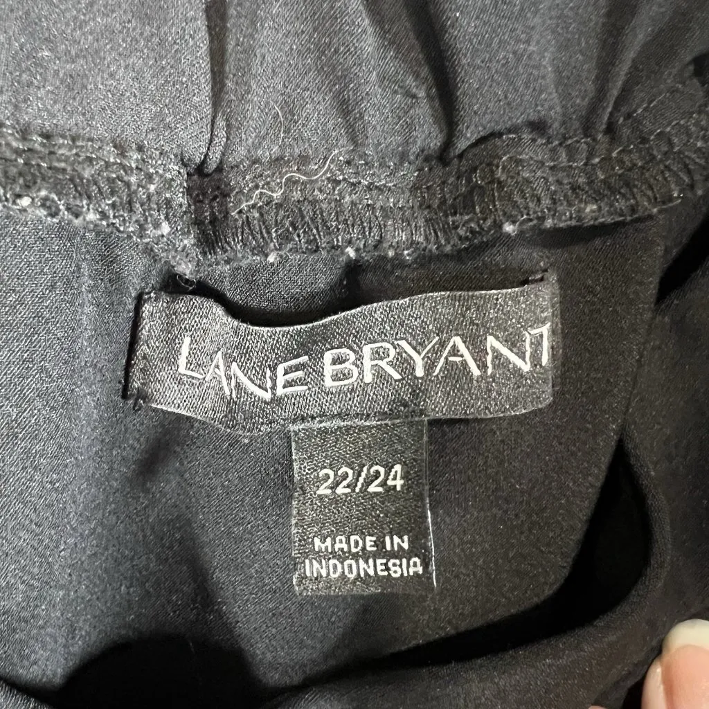 Lane Bryant Womens Size 22/24 Lena Off‎ The Shoulder Jumpsuit Black  Casual - Image 6