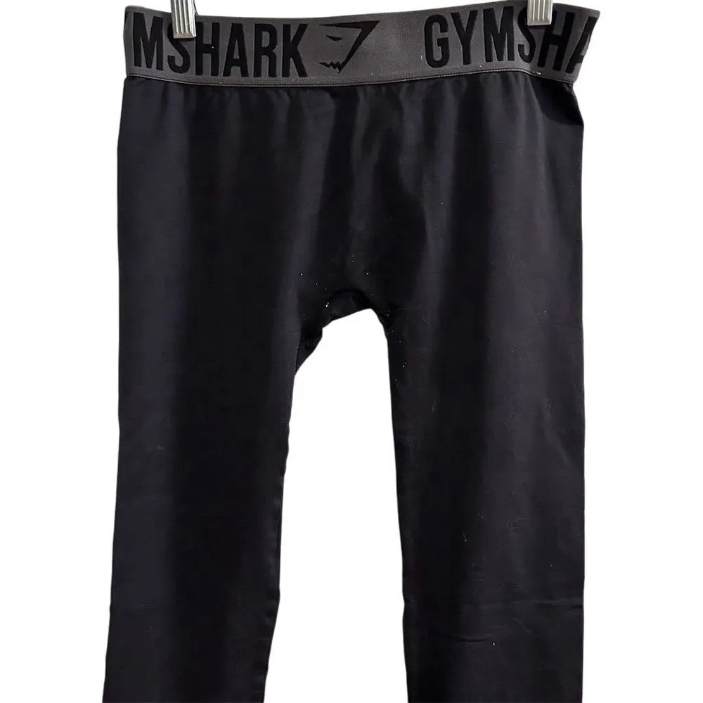 Gymshark Women's Black Leggings Size M Full-Length Activewear- see measurements - Image 3