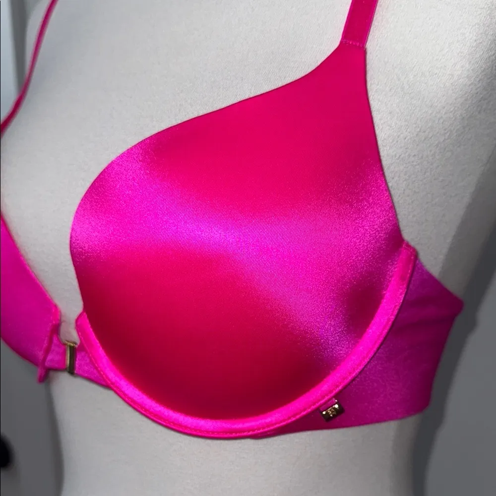 Victoria's Secret Very Sexy Push Up Vibrant Hot Pink Women's Bra 34 - Image 2