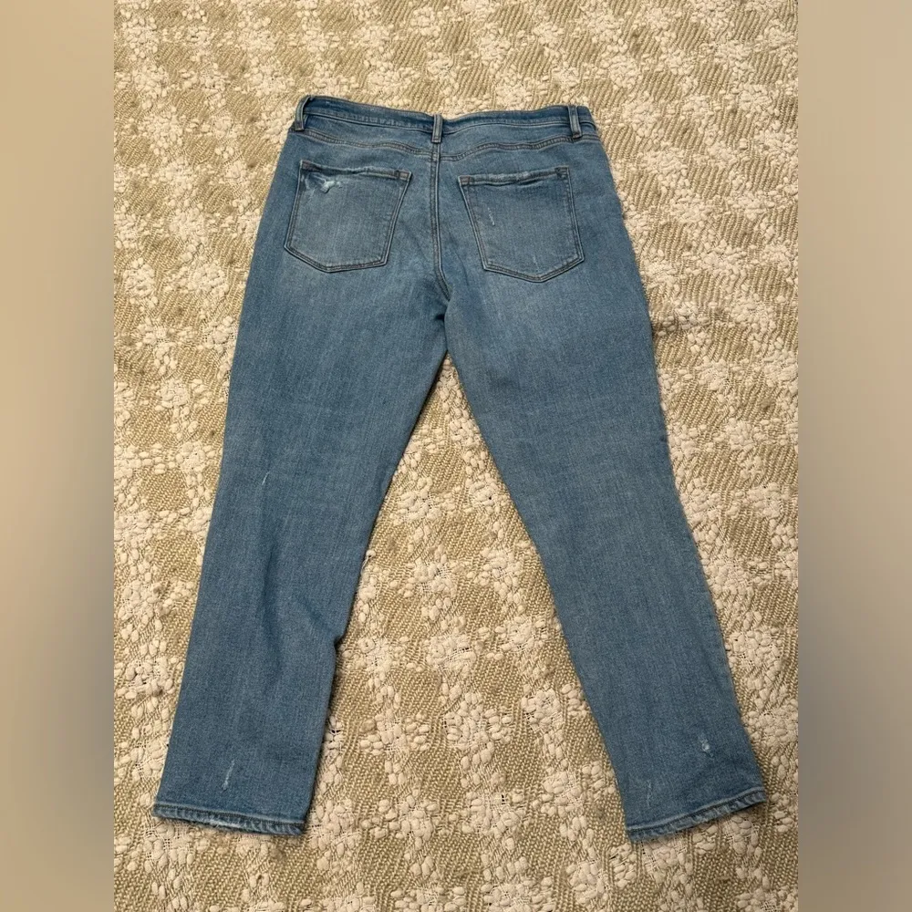 LOFT Outlet Women's Jeans, Mid Rise, Straight Leg, Medium Wash, 6/28 - Image 2