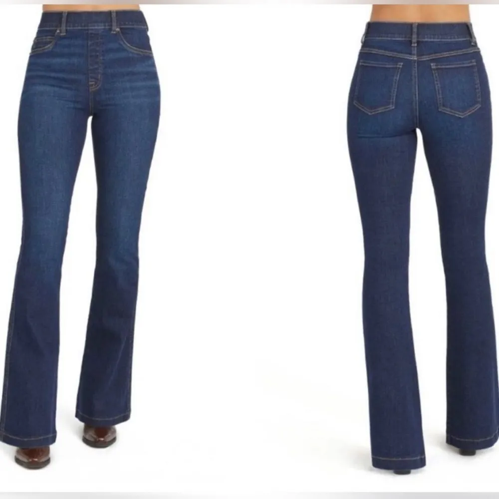Spanx Flare Jeans, Midnight Shade Small - Image 2