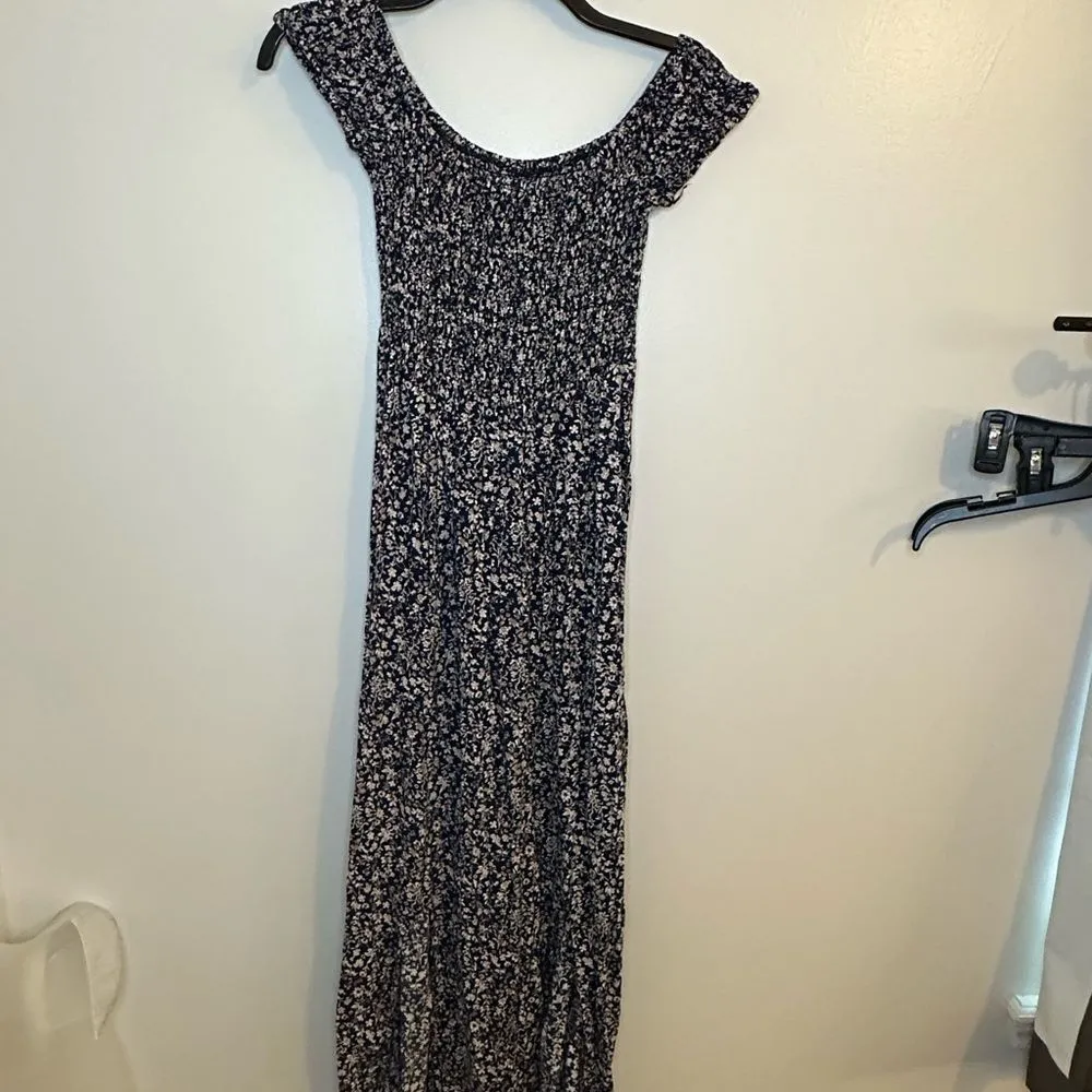 Amazon Floral Print Off The Shoulder Maxi Dress Size Small - Image 3